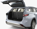 Toyota Highlander Platinum гібрид з детальним інтер'єром 2023 3D модель