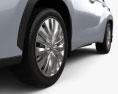 Toyota Highlander Platinum híbrido com interior 2023 Modelo 3d