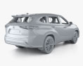 Toyota Highlander Platinum hybride avec Intérieur 2023 Modèle 3d