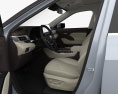 Toyota Highlander Platinum гибрид с детальным интерьером 2023 3D модель seats