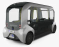 Toyota e-Palette with HQ interior 2022 3d model back view