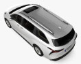 Toyota Sienna Limited híbrido con interior 2023 Modelo 3D vista superior