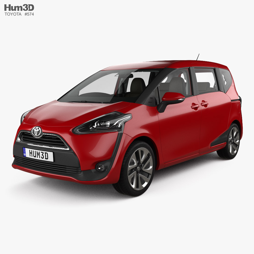 Toyota Sienta with HQ interior 2019 3D model