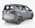 Toyota Sienta з детальним інтер'єром 2019 3D модель