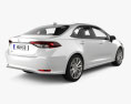 Toyota Corolla Altis with HQ interior 2023 3d model back view