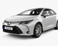 Toyota Corolla Altis з детальним інтер'єром 2023 3D модель