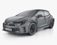 Toyota Corolla GR hatchback 2024 3D модель wire render