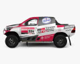 Toyota Hilux Dakar Rally 2020 3d model side view