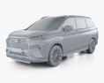 Toyota Veloz 2022 3d model clay render