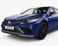 Toyota Camry XSE hybrid with HQ interior 2024 3d model