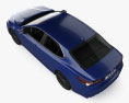 Toyota Camry XSE hybrid with HQ interior 2024 3D模型 顶视图
