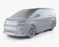 Toyota Vellfire ZG Modellista Type A 2024 3Dモデル clay render