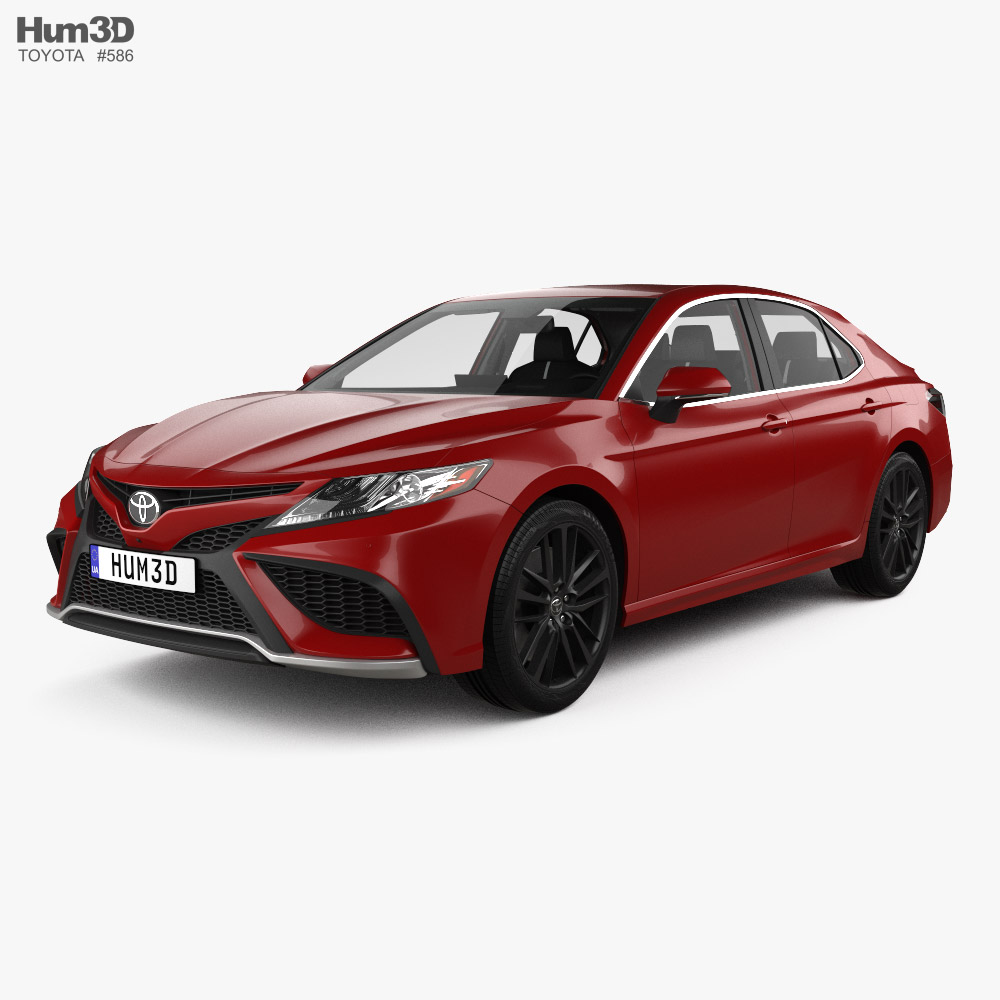 Toyota Camry XSE with HQ interior 2021 3D model