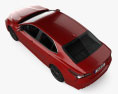 Toyota Camry XSE с детальным интерьером 2024 3D модель top view