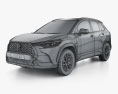 Toyota Corolla Cross L US-spec 2024 3D模型 wire render