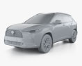 Toyota Corolla Cross L US-spec 2024 Modelo 3D clay render