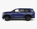 Toyota Sequoia Platinum 2024 3D模型 侧视图