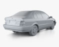 Toyota Tercel sedan US-spec 1997 3D-Modell