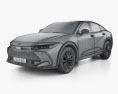 Toyota Crown Limited US-spec 2024 3D模型 wire render