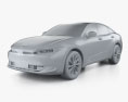 Toyota Crown Limited US-spec 2024 3d model clay render