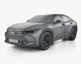 Toyota Crown Platinum US-spec 2024 3Dモデル wire render