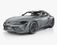 Toyota Supra GR Premium US-spec 带内饰 2023 3D模型 wire render