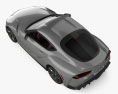 Toyota Supra GR Premium US-spec mit Innenraum 2023 3D-Modell Draufsicht