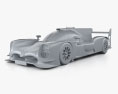 Toyota TS050 Hybrid 2021 3D模型 clay render