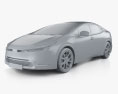 Toyota Prius Prime XSE US-spec 2024 3D-Modell clay render