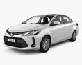Toyota Vios CN-spec з детальним інтер'єром 2024 3D модель
