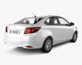 Toyota Vios CN-spec з детальним інтер'єром 2024 3D модель back view