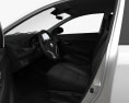 Toyota Vios CN-spec з детальним інтер'єром 2024 3D модель seats