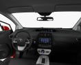 Toyota Prius с детальным интерьером и двигателем 2019 3D модель dashboard