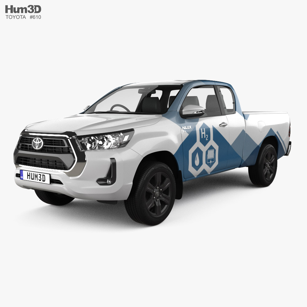 Toyota Hilux Extra Cab Hydrogen prototype 2024 3D-Modell