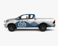 Toyota Hilux Extra Cab Hydrogen prototype 2024 3D 모델  side view