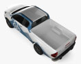 Toyota Hilux Extra Cab Hydrogen prototype 2024 3D模型 顶视图