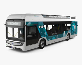 Toyota Caetano Hydrogen Bus 2022 3D model
