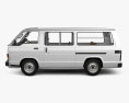 Toyota Hiace Passenger Van with HQ interior 1982 3d model side view