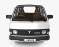 Toyota Hiace Passenger Van with HQ interior 1982 3d model front view