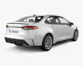 Toyota Corolla 轿车 XSE 2024 3D模型 后视图