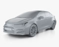 Toyota Corolla セダン XSE 2024 3Dモデル clay render