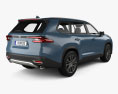 Toyota Grand Highlander Platinum US-spec 2024 3D модель back view