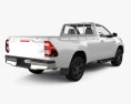 Toyota Hilux 单人驾驶室 BEV 2024 3D模型 后视图