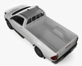 Toyota Hilux 单人驾驶室 BEV 2024 3D模型 顶视图