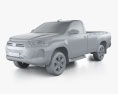 Toyota Hilux Einzelkabine BEV 2024 3D-Modell clay render