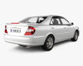 Toyota Camry XLE 2003 3d model back view