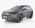 Toyota Frontlander 2024 3D模型 wire render
