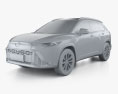 Toyota Frontlander 2024 3D 모델  clay render