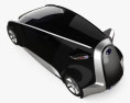 Toyota Fun VII mit Innenraum 2014 3D-Modell Draufsicht