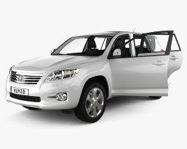 Toyota RAV4 インテリアと 2012 3Dモデル